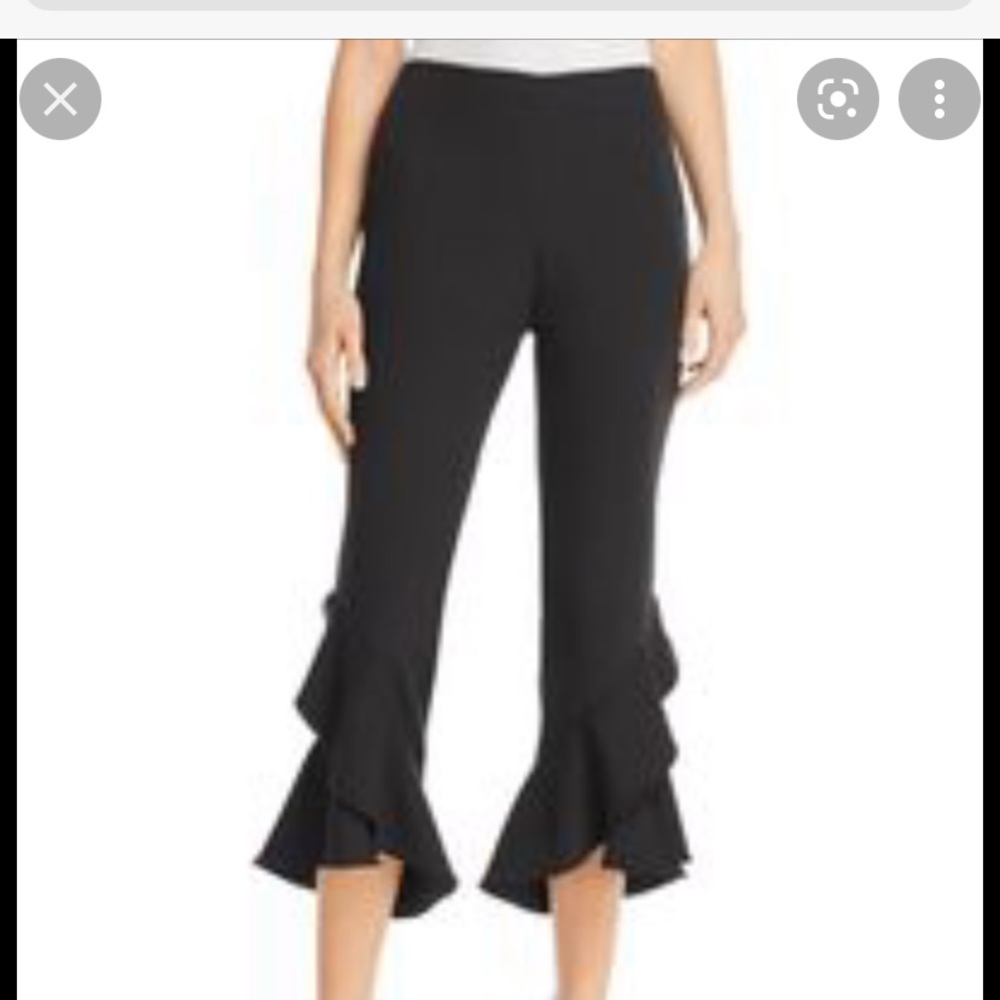 AQUA Ruffle Hem Pants